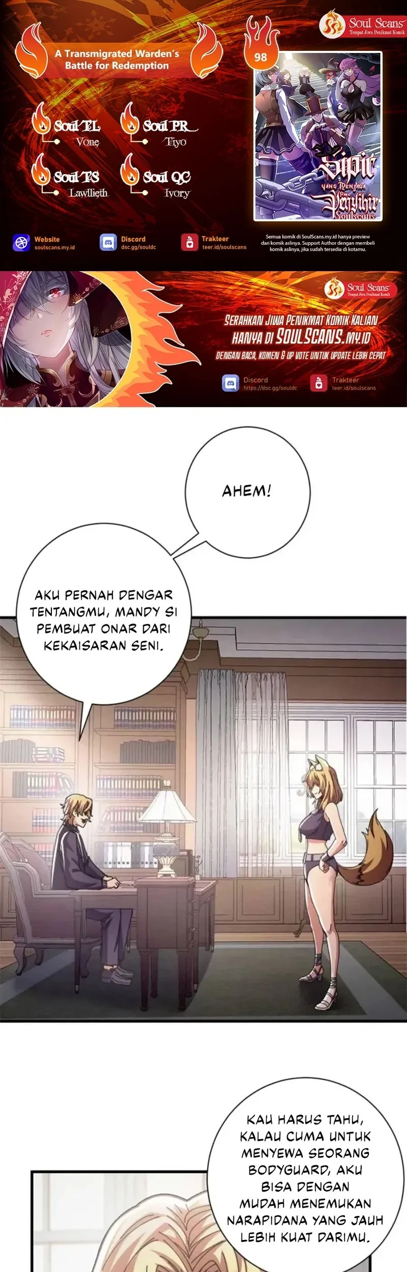 A Transmigrated Warden’s Battle for Redemption Chapter 98 halaman 1