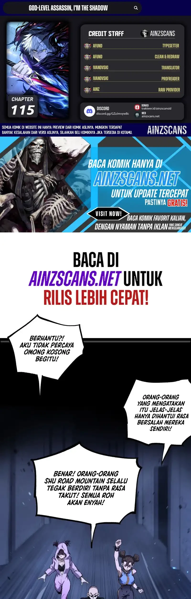 God-level Assassin, I’m the Shadow Chapter 115 halaman 1