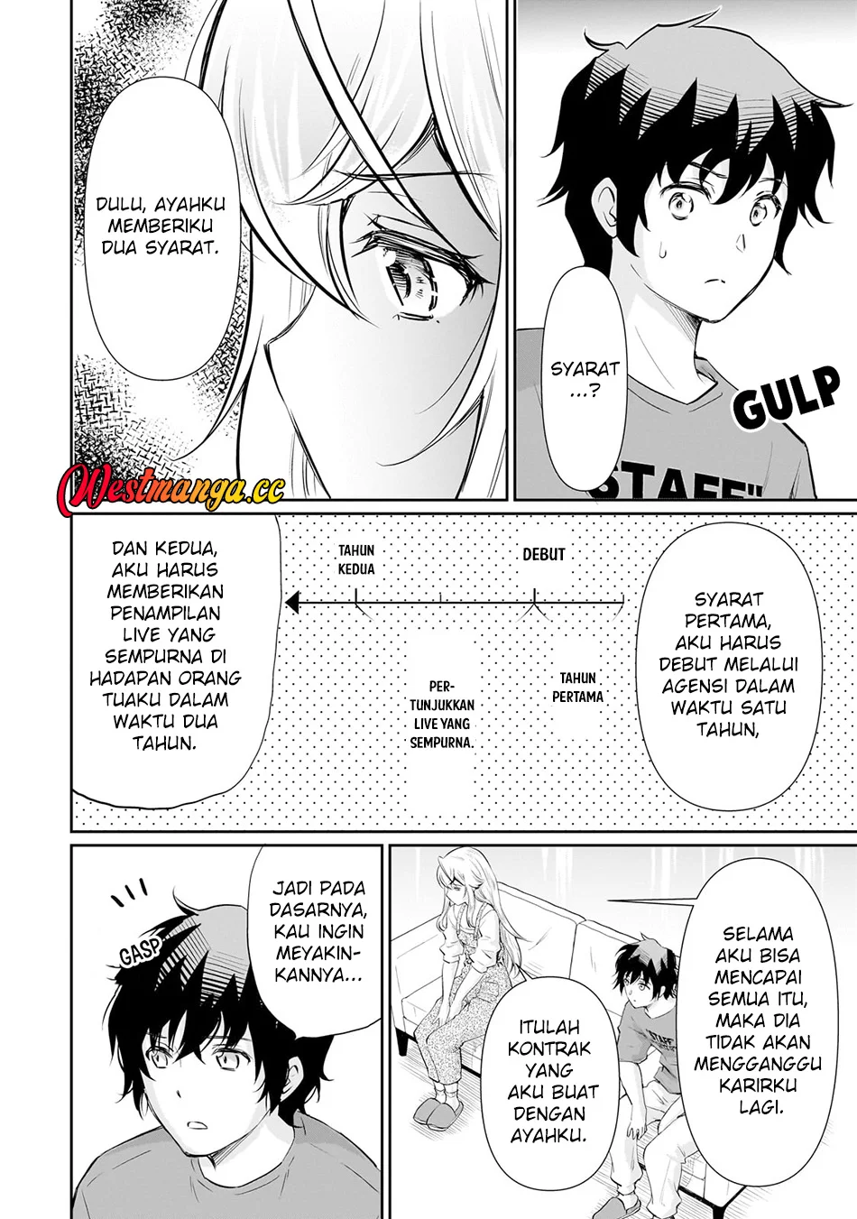 Isshou Hatarakitakunai Ore ga Classmate no Daininki Idol ni Natsukaretara Chapter 23 halaman 19