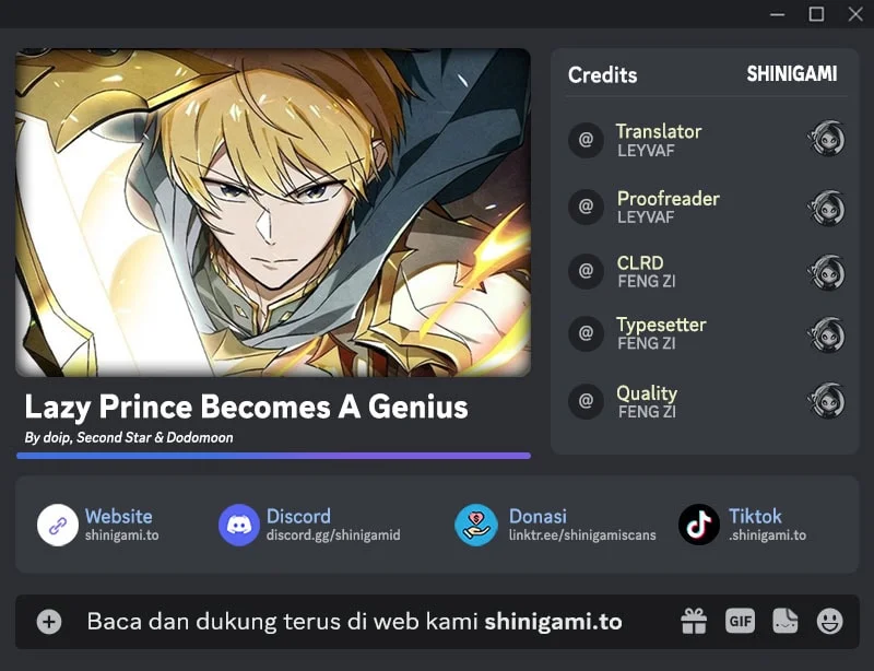 Lazy Prince Becomes a Genius Chapter 150 halaman 1
