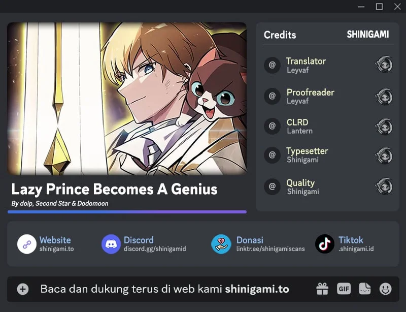 Lazy Prince Becomes a Genius Chapter 153 halaman 1