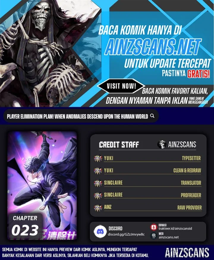 Player Elimination Plan! When the Mutation Descends Upon the World Chapter 23 halaman 1