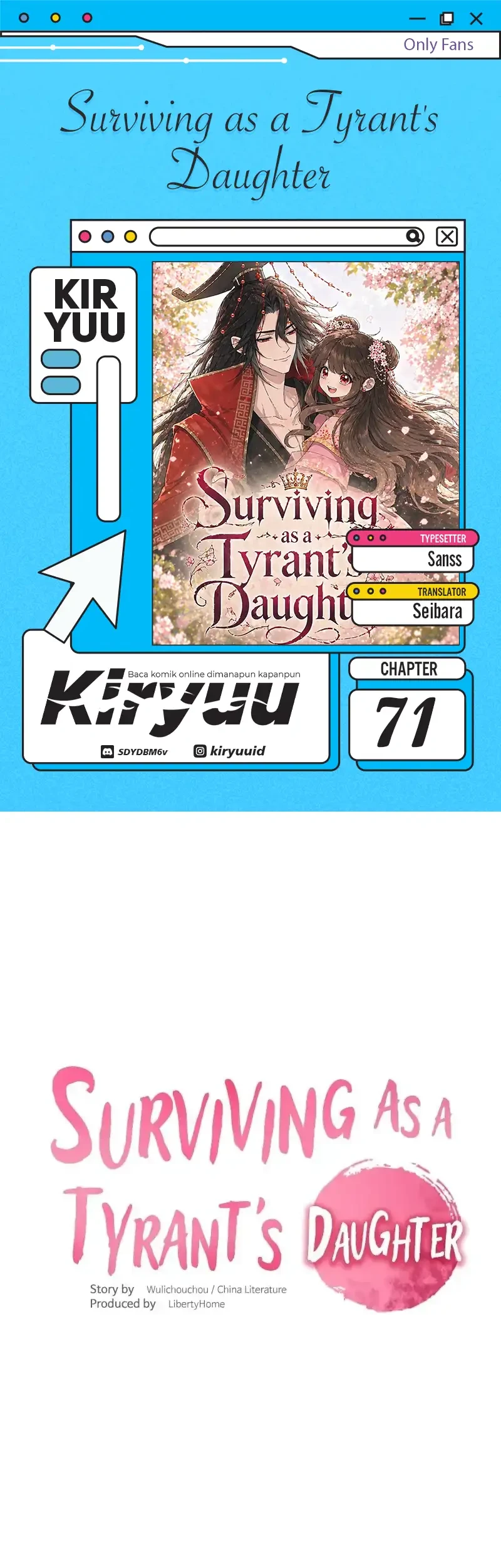 Surviving as a Tyrant’s Daughter Chapter 71 halaman 1