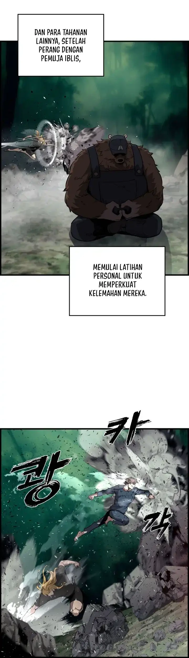 The Aged Strongest Prisoner Survives Again Today Chapter 49 halaman 57