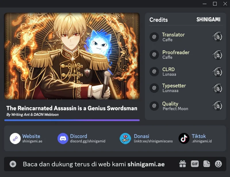 The Reincarnated Assassin is a Genius Swordsman Chapter 92 halaman 1