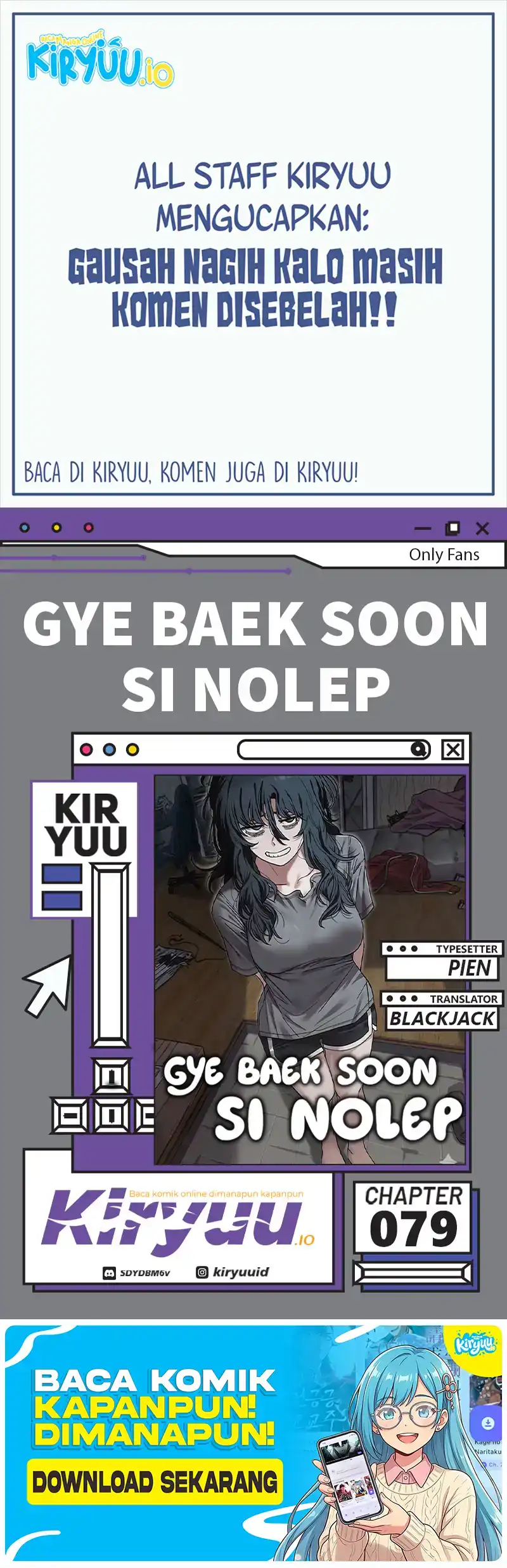 Unemployed Gye Baek Soon Chapter 79 halaman 1