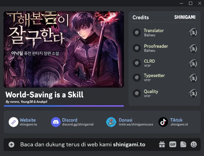 World-Saving Is A Skill Chapter 24 halaman 1