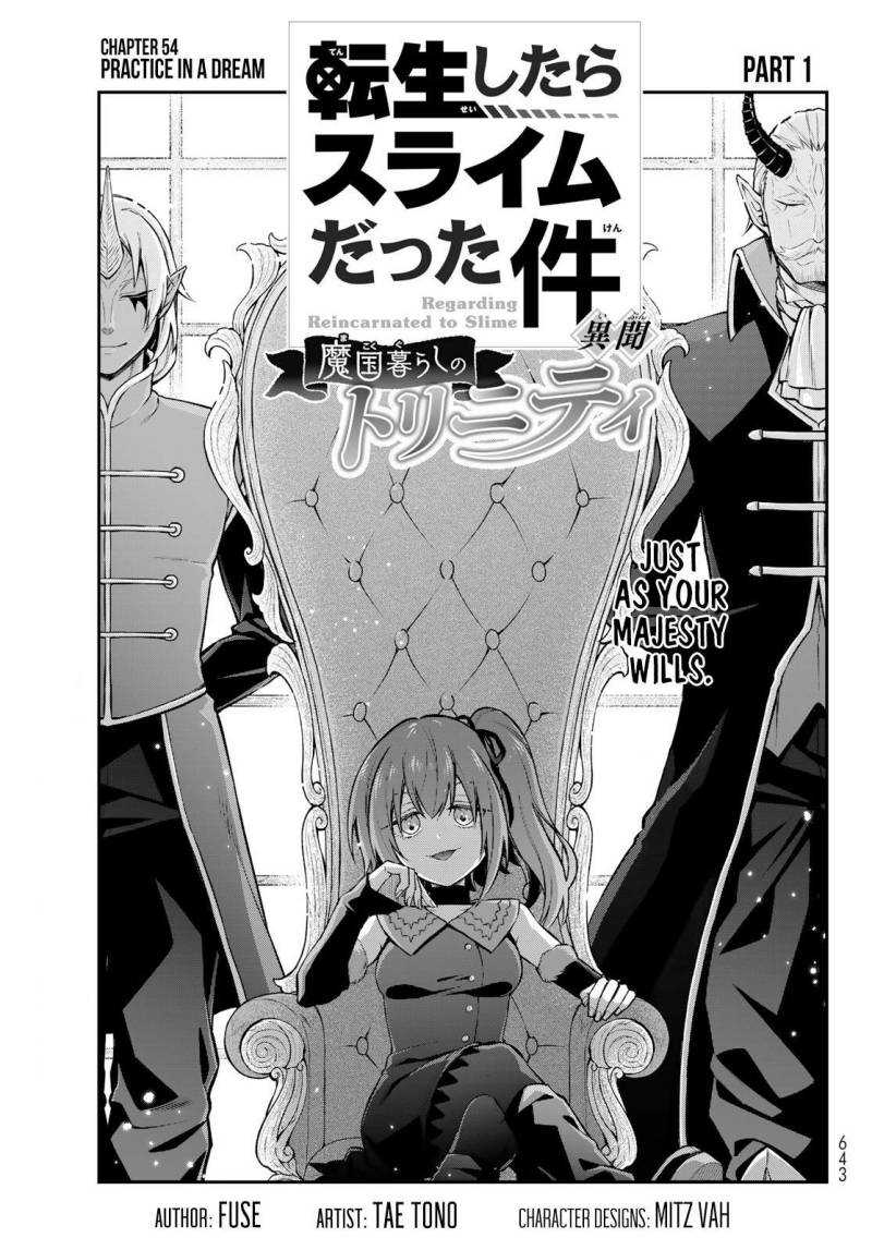 Tensei Shitara Slime Datta Ken Ibun: Makoku Gurashi no Trinity Chapter 54 halaman 1