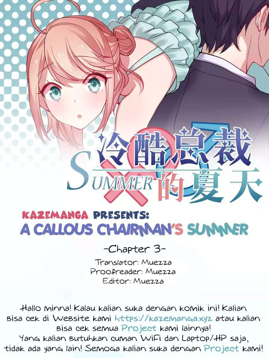 A Callous Chairman’s Summer Chapter 3 halaman 1